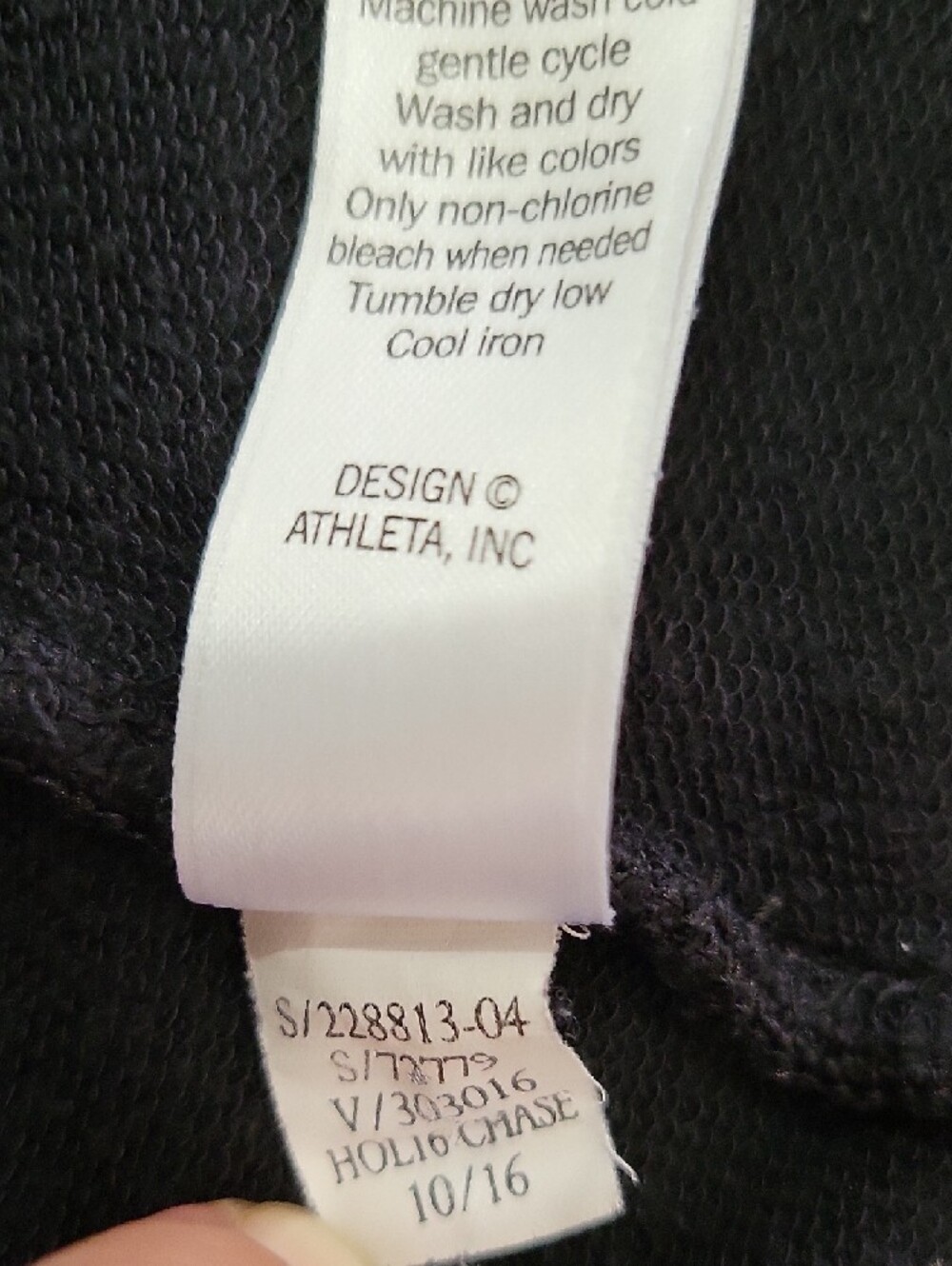 Athleta Black Open-Front Draped Cardigan - Picture 3 of 3
